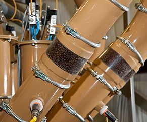 Showing coffee manufactory machine
